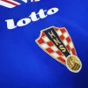 1998 Croatia Away Retro Soccer Jersey Blue Vintage World Cup