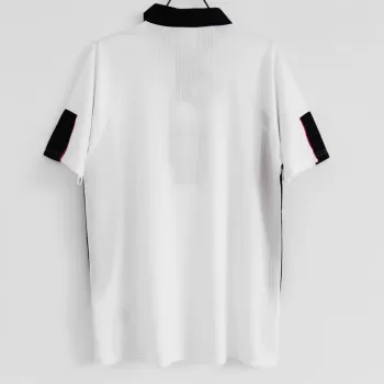 1998 England Home Retro Soccer Jersey White Red