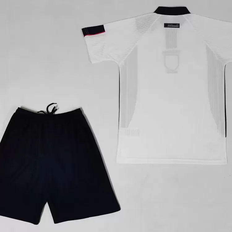 1998 England Kids Home Retro Soccer Kit Jersey Shorts Set