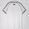 1998 France Away Final Retro Soccer Jersey White World Cup Winners