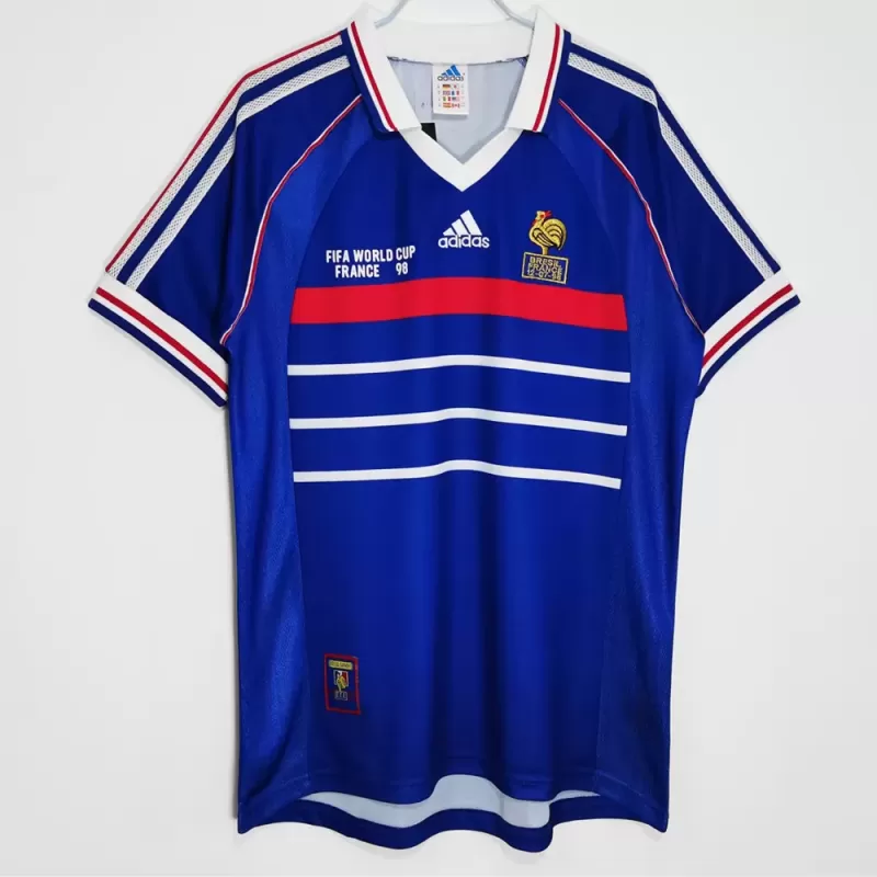 1998 France Home Final World Cup Retro Soccer Jersey Blue 1998 France Home Final World Cup Retro Soccer Jersey Blue