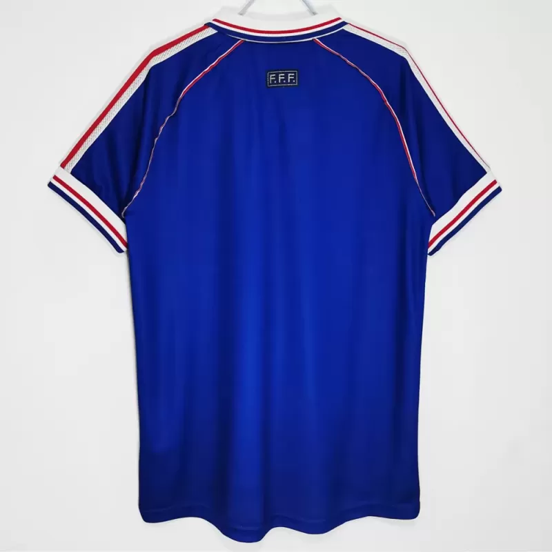 1998 France Home Final World Cup Retro Soccer Jersey Blue 1998 France Home Final World Cup Retro Soccer Jersey Blue