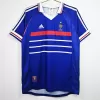 1998 France Home Retro Soccer Jersey Blue World Cup Classic
