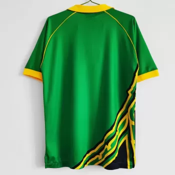 1998 Jamaica Away Retro Soccer Jersey White Vintage World Cup