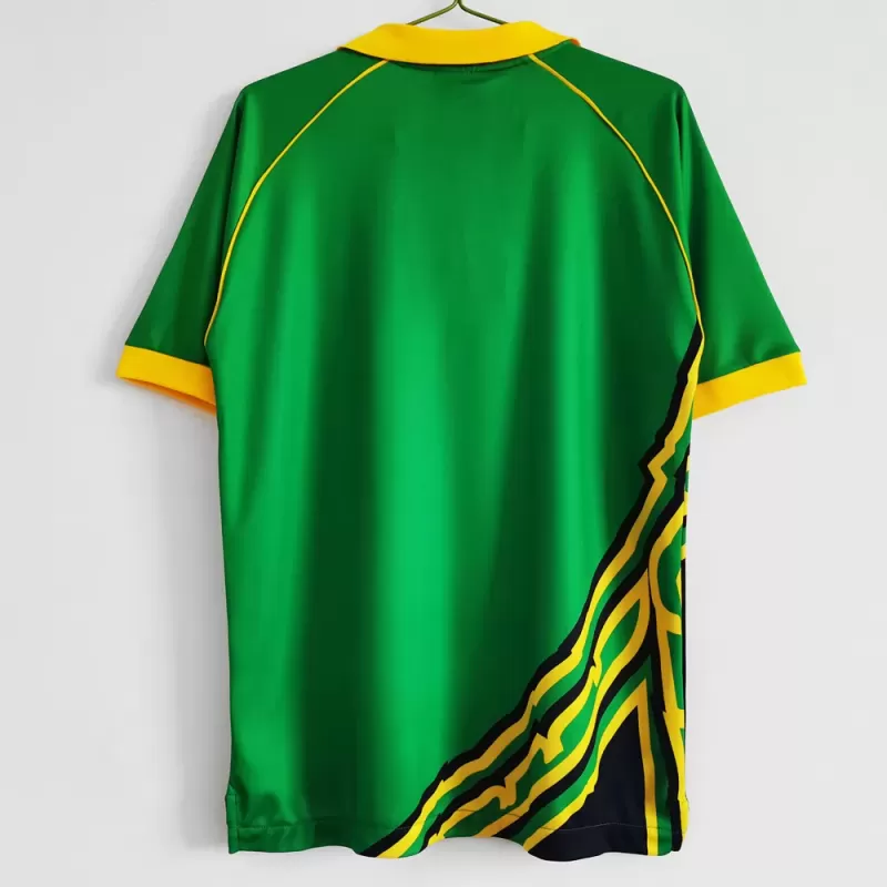 1998 Jamaica Away Retro Soccer Jersey White Vintage World Cup 1998 Jamaica Away Retro Soccer Jersey White Vintage World Cup