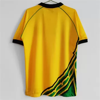 1998 Jamaica Home Retro Soccer Jersey Yellow Vintage World Cup