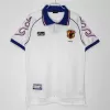 1998 Japan Away Retro Soccer Jersey White Flame Pattern Vintage