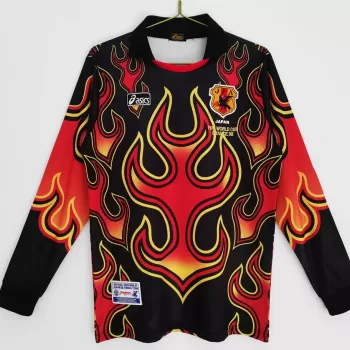 1998 Japan Goalkeeper Retro Soccer Jersey Long Sleeve Green
