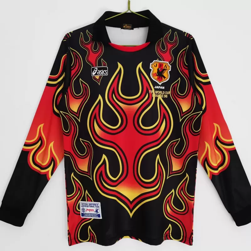 1998 Japan Goalkeeper Retro Soccer Jersey Long Sleeve Green 1998 Japan Goalkeeper Retro Soccer Jersey Long Sleeve Green