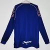 1998 Japan Home Retro Soccer Jersey Long Sleeve Blue Flame