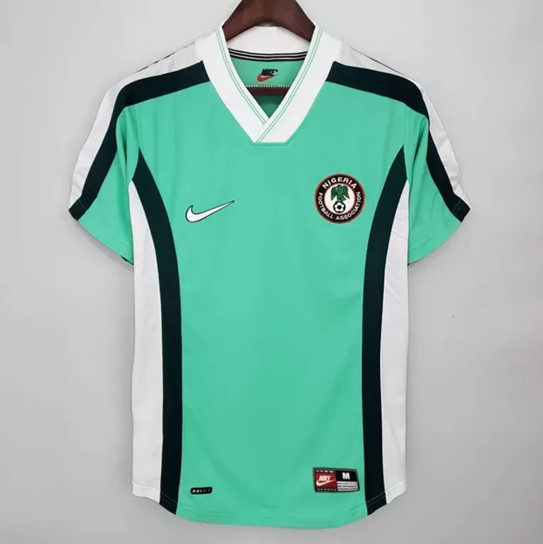 1998 Nigeria Home Retro Soccer Jersey Green Vintage World Cup