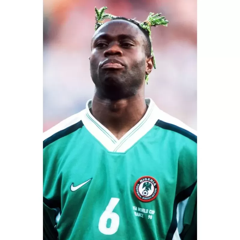 1998 Nigeria Home Retro Soccer Jersey Green Vintage World Cup