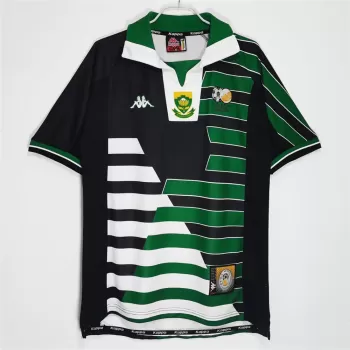 1998 South Africa Away Retro Soccer Jersey White Vintage