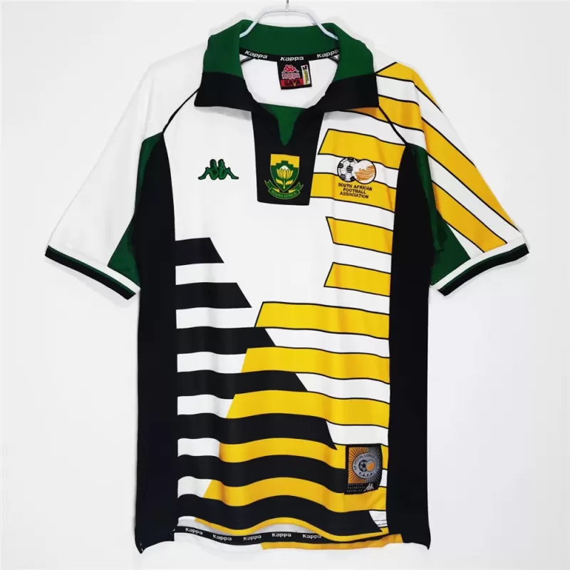 1998 South Africa Home Retro Soccer Jersey Yellow World Cup