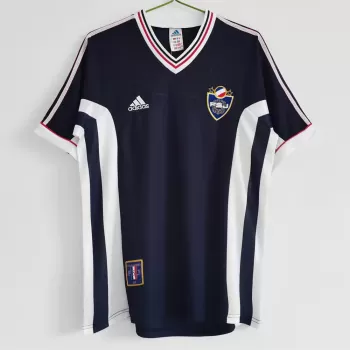 1998 Yugoslavia Home Retro Soccer Jersey Blue World Cup Edition