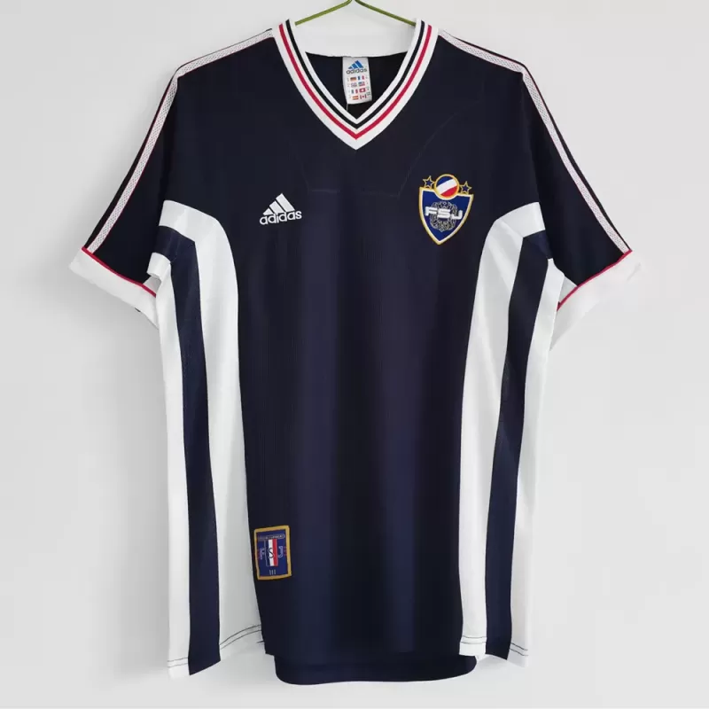 1998 Yugoslavia Home Retro Soccer Jersey Blue World Cup Edition