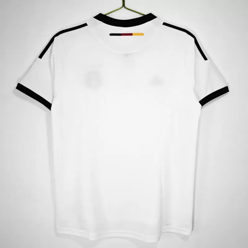 2002 2003 Germany Home Retro Soccer Jersey White Black Vintage 2002 2003 Germany Home Retro Soccer Jersey White Black Vintage