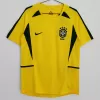 2002 Brazil Home Retro Soccer Jersey Yellow Ronaldo Era