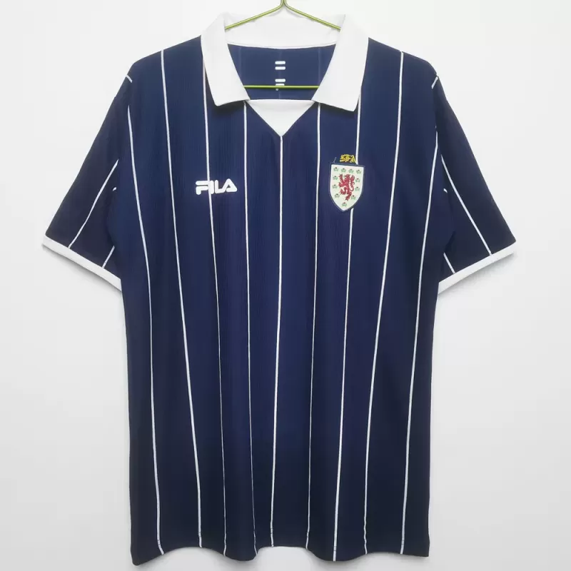 2002 Scotland Home Retro Soccer Jersey Navy Vintage Blue 2002 Scotland Home Retro Soccer Jersey Navy Vintage Blue