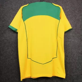 2004 Brazil Home Retro Soccer Jersey Total 90 Style