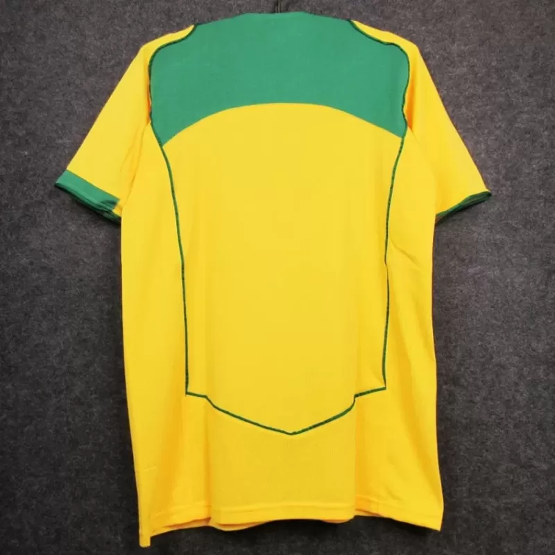 2004 Brazil Home Retro Soccer Jersey Total 90 Style