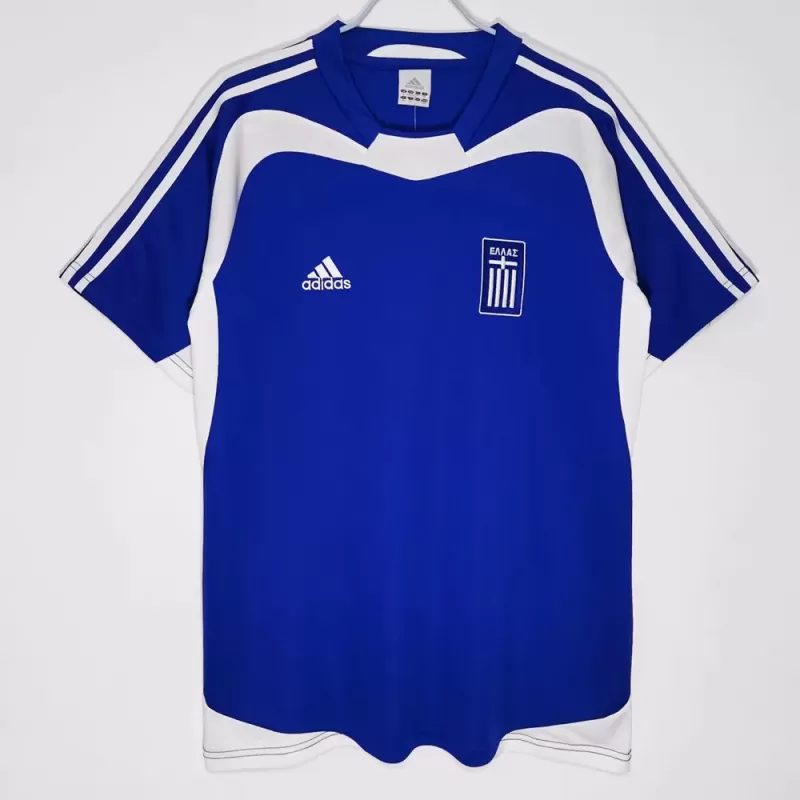 2004 Greece Home Retro Soccer Jersey Blue European Champions 2004 Greece Home Retro Soccer Jersey Blue European Champions