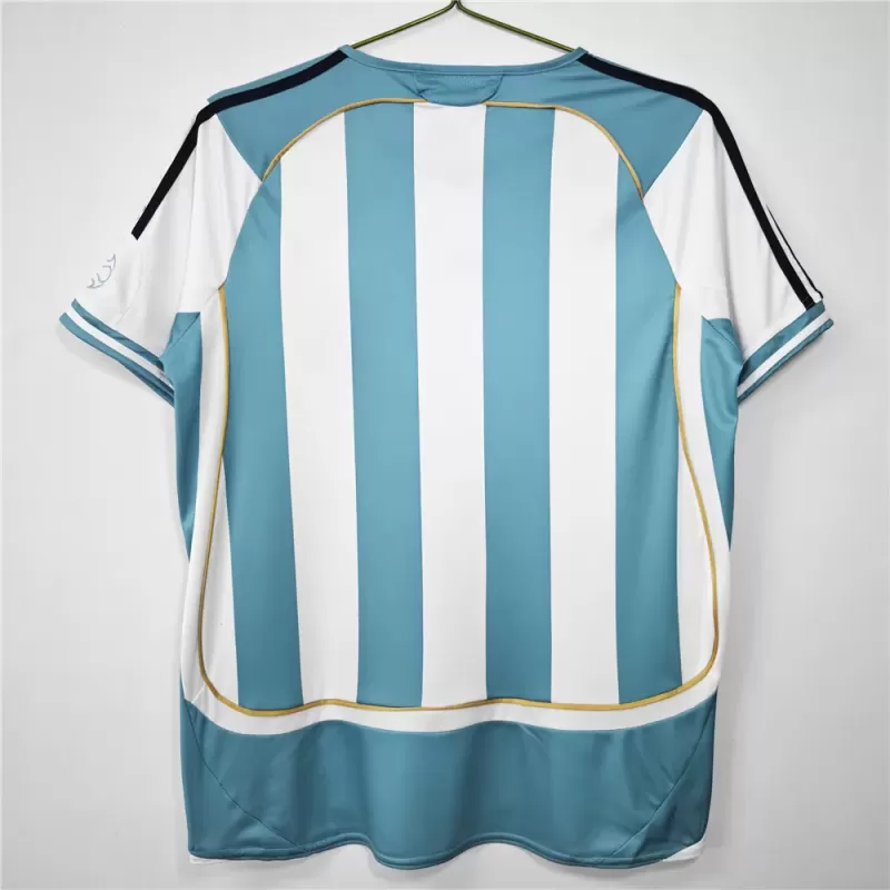 2006 Argentina Away Retro Soccer Jersey Navy Performance 2006 Argentina Away Retro Soccer Jersey Navy Performance