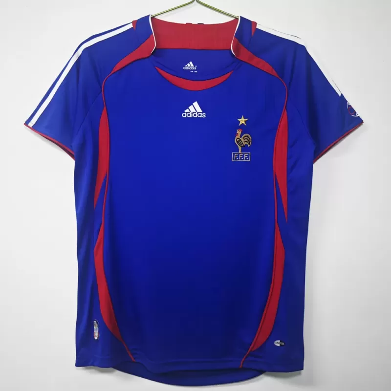 2006 France Home Retro Soccer Jersey Blue World Cup Finalist 2006 France Home Retro Soccer Jersey Blue World Cup Finalist