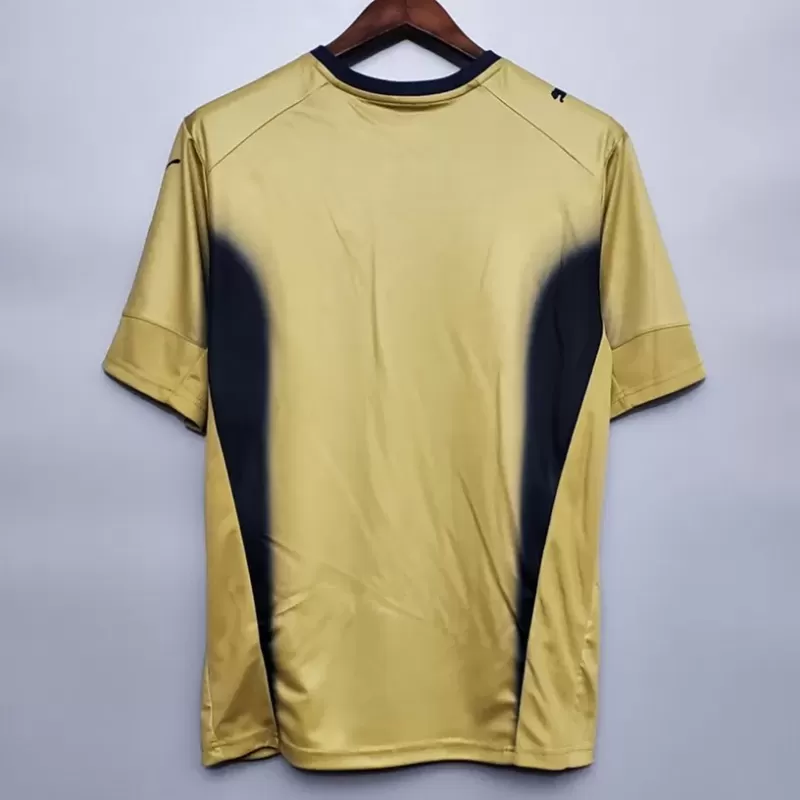 2006 Italy Home Retro Soccer Jersey Buffon Goalkeeper Gold
