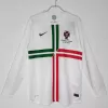 2012 2013 Portugal Away Retro Soccer Jersey Long Sleeve White 2012 2013 Portugal Away Retro Soccer Jersey Long Sleeve White