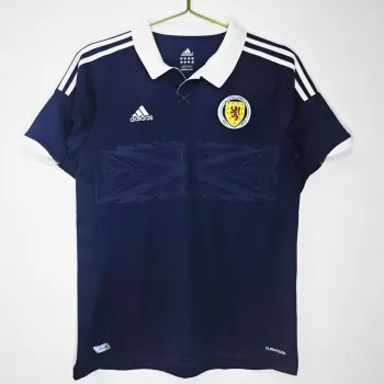 2012 2014 Scotland Home Retro Soccer Jersey Navy Tartan Style