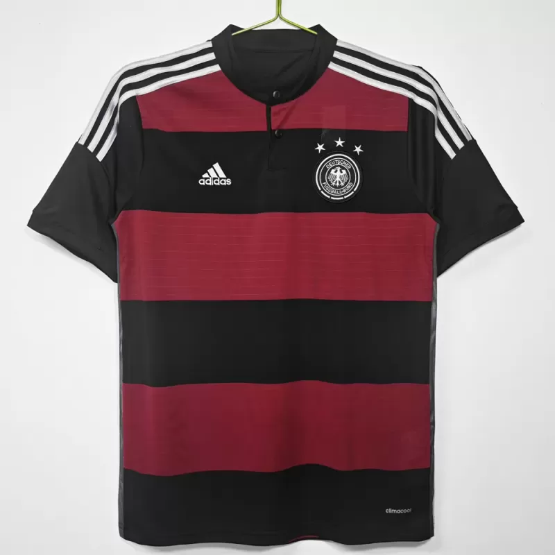 2014 Germany Away Retro Soccer Jersey Black Red Striped Kit 2014 Germany Away Retro Soccer Jersey Black Red Striped Kit