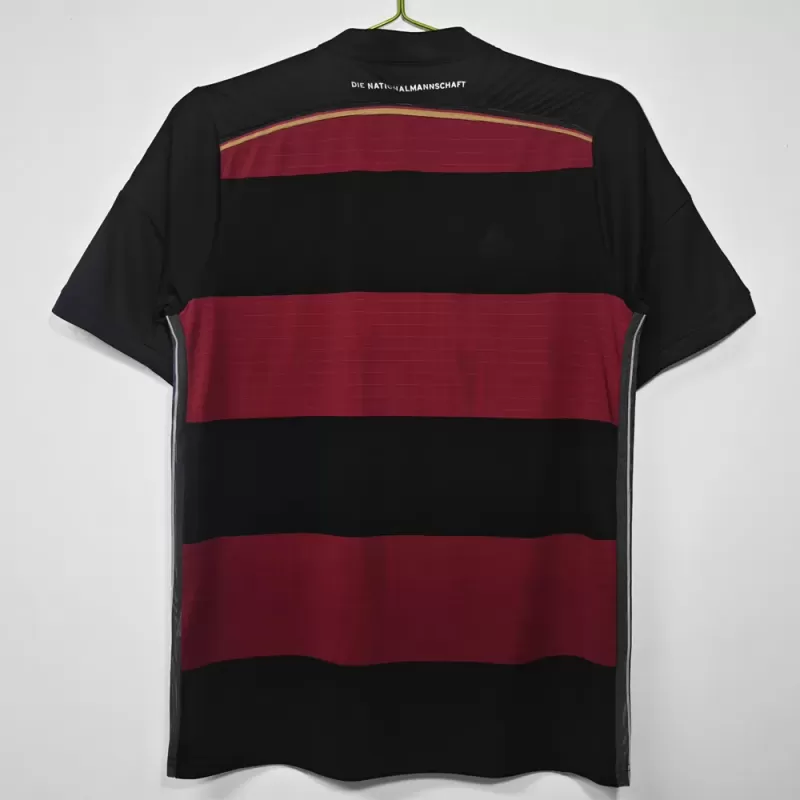 2014 Germany Away Retro Soccer Jersey Black Red Striped Kit 2014 Germany Away Retro Soccer Jersey Black Red Striped Kit