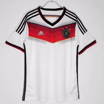 2014 Germany Home Retro Soccer Jersey White World Cup Champions