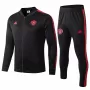 2019 2020 Manchester United Mens Black Presentation Soccer Tracksuit Kit