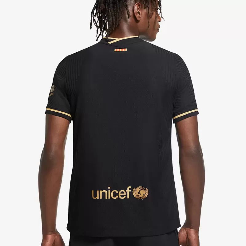 2020 2021 FC Barcelona Mens Away Authentic Soccer Jersey Black Gold 2020 2021 FC Barcelona Mens Away Authentic Soccer Jersey Black Gold
