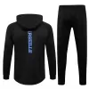 2021 2022 Olympique de Marseille Mens Black Hooded Training Soccer Tracksuit Kit 2021 2022 Olympique de Marseille Mens Black Hooded Training Soccer Tracksuit Kit