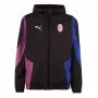 2023 2024 AC Milan Mens Pre Match Woven Anthem Soccer Jacket Black