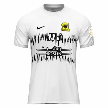 2023 2024 Al-Ittihad Club Mens Away Soccer Jersey White