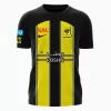 2023 2024 Al-Ittihad Club Mens Home Soccer Jersey Black Yellow