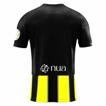 2023 2024 Al-Ittihad Club Mens Home Soccer Jersey Black Yellow