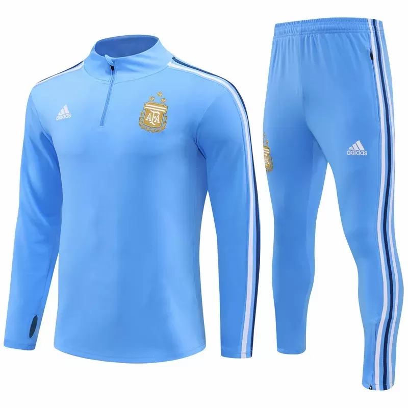 2023 2024 Argentina Mens Blue Training Technical Soccer Tracksuit Kit 2023 2024 Argentina Mens Blue Training Technical Soccer Tracksuit Kit