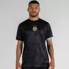 2023 2024 Argentina Mens La Pulga Special Soccer Jersey Black Gold