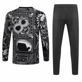 2023 2024 Arsenal FC Mens Black Training Technical Soccer Tracksuit Kit