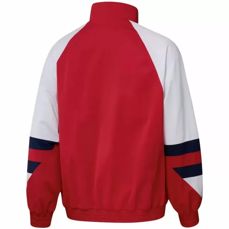 2023 2024 Arsenal FC Mens Classics Icons Soccer Quarter Zip Top Red