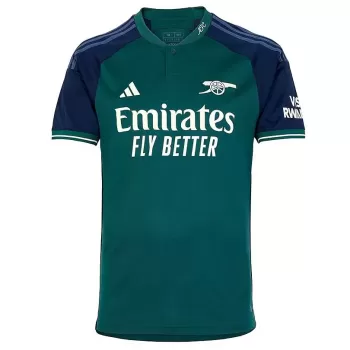 2023 2024 Arsenal FC Mens Third Soccer Jersey Green Navy Cannon