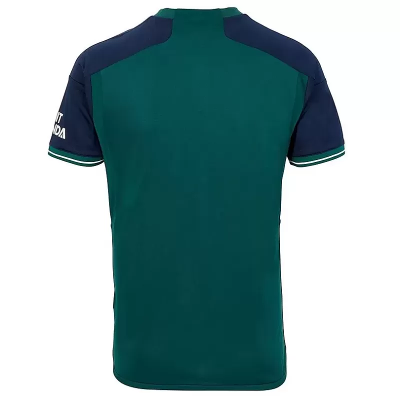 2023 2024 Arsenal FC Mens Third Soccer Jersey Green Navy Cannon