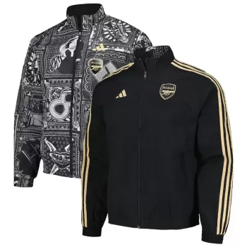 2023 2024 Arsenal Mens Ian Wright Tribute Reversible Soccer Jacket Full Zip