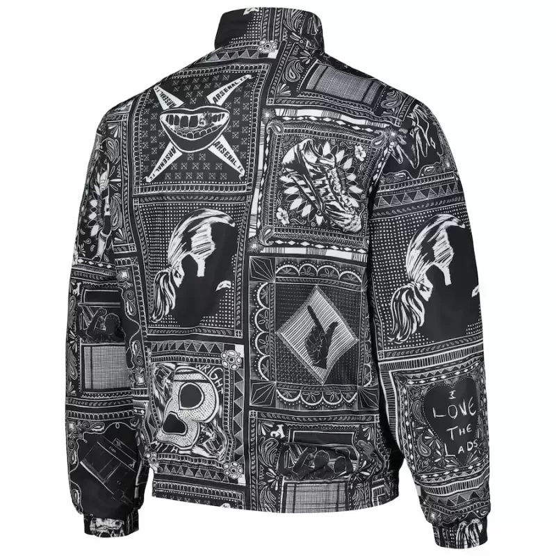 2023 2024 Arsenal Mens Ian Wright Tribute Reversible Soccer Jacket Full Zip 2023 2024 Arsenal Mens Ian Wright Tribute Reversible Soccer Jacket Full Zip