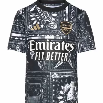 2023 2024 Arsenal Mens Pre Match Training Soccer Jersey Ian Wright Tribute